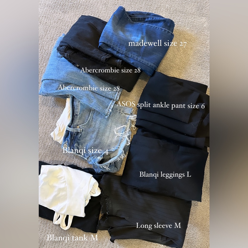 Pregnancy Bundle | Abercrombie jeans, madewell jeans, Blanqi leggings & more